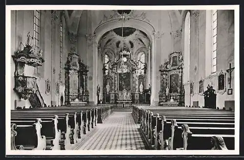 AK Ettenheim /Baden, Innenansicht einer Kirche