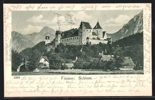 AK Füssen, Blick auf das Schloss