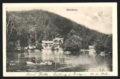 AK Freiburg / Breisgau, Etablissement am Waldsee