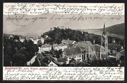 AK Badenweiler, Blick nach Westen