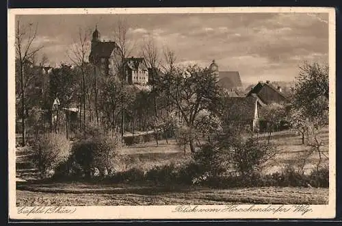 AK Eisfeld /Thür., Blick vom Hirschendorfer Weg