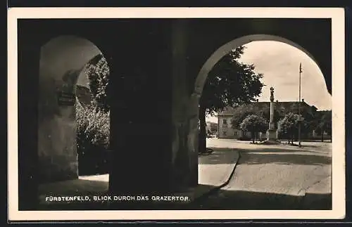 AK Fürstenfeld, Blick durch das Grazertor