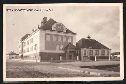 AK Wiener-Neustadt, Blick auf die Pestalozzi-Schule