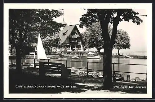 AK Bregenz, Café und Restaurant Sportshaus am See