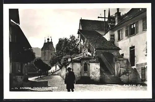 AK Bregenz, an der Kapuzienerstiege