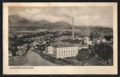 AK Eggendorf /N.-Oe., Ober-Eggendorf mit Fabrik