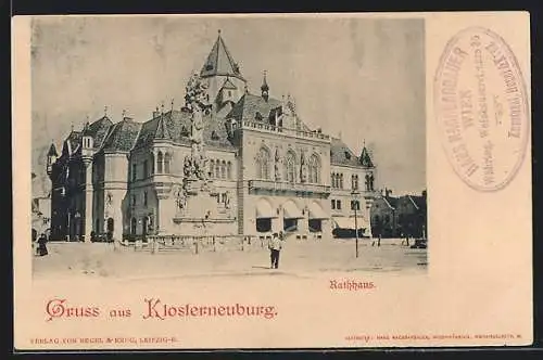 AK Klosterneuburg, Rathaus und Denkmal