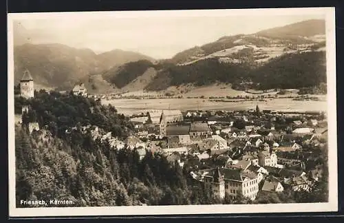 AK Friesach /Kärnten, Ortsansicht aus der Vogelschau