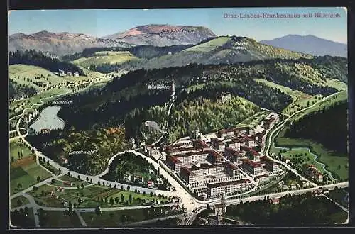 AK Graz, Landeskrankenhaus, Hilmteich und Schöckel