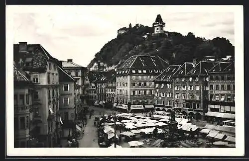 AK Graz, Platz von oben