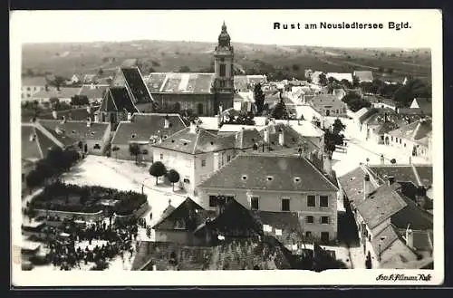 AK Rust am Neusiedlersee, Teilansicht mit Kirche
