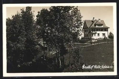 AK Götzis, Gasthaus Rütte mit Anlagen