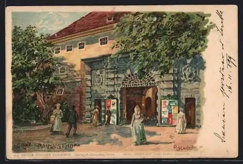 Lithographie Graz, Am Paulusthor