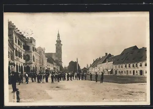 AK Gnas, Belebte Partie am Hauptplatz