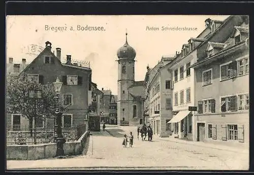 AK Bregenz a. Bodensee, Die Anton Schneiderstrasse