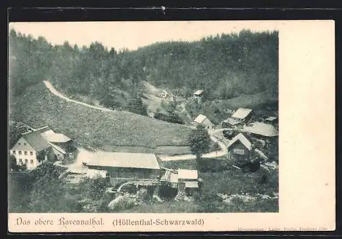 AK Höllenthal /Schwarzwald, Ortsansicht im oberen Ravennathal