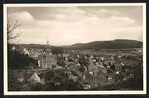 AK Neunkirchen /Siegen, Ortsansicht mit prominenter Kirche
