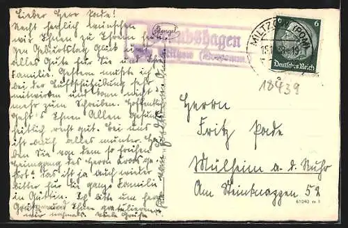 AK Stralsund, Partie am Küther-Tor