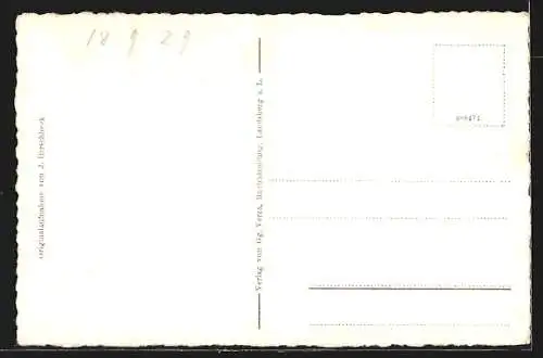 AK Landsberg a. Lech, Ortsansicht übers Wasser