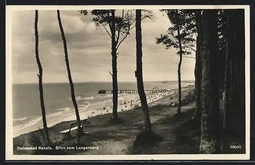 AK Bansin, Strandblick vom Langenberg