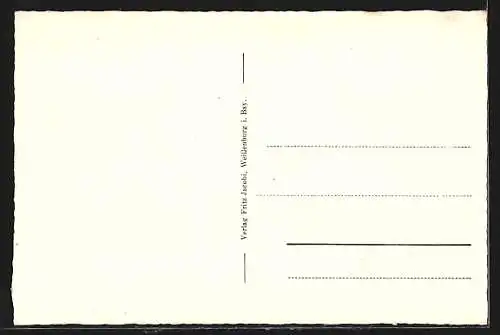 AK Weissenburg i. B., Uferpartie an der Stadtmauer