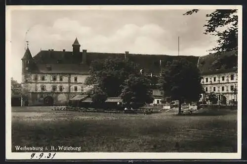 AK Weissenburg i. B., Blick auf die Wülzburg