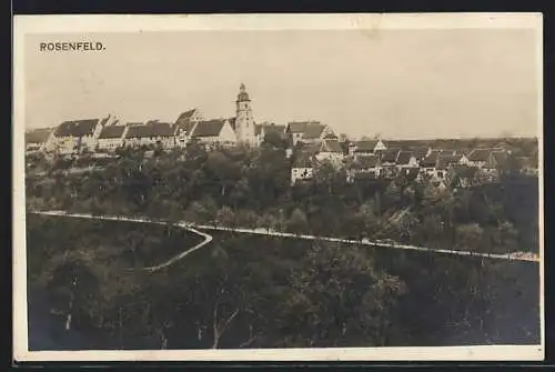 AK Rosenfeld / Württ., Ortsansicht mit Kirchturm