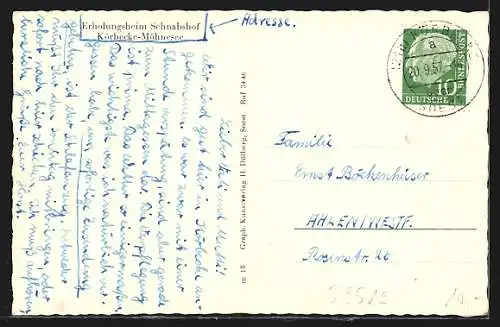 AK Möhnesee, Kurheim Möhnesee, versch. Ansichten