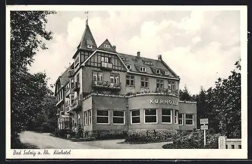 AK Bad Salzig a. Rh., Blick auf das Kurhotel
