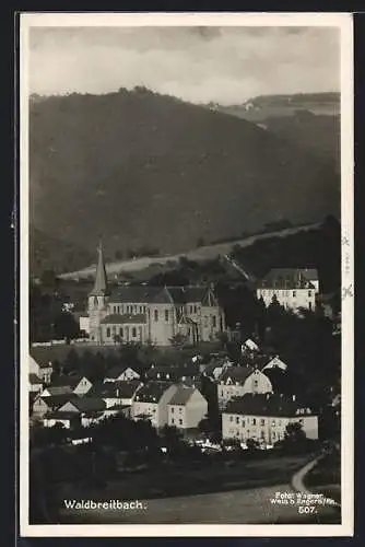 AK Waldbreitbach, Teilansicht mit Kirche