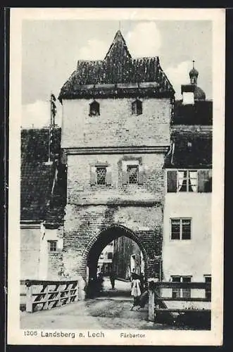 AK Landsberg a. Lech, Färbertor