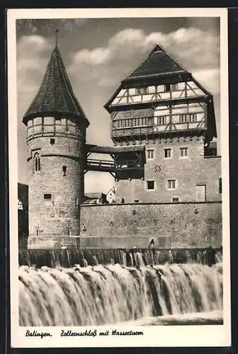 AK Balingen, Zollernschloss mit Wasserturm