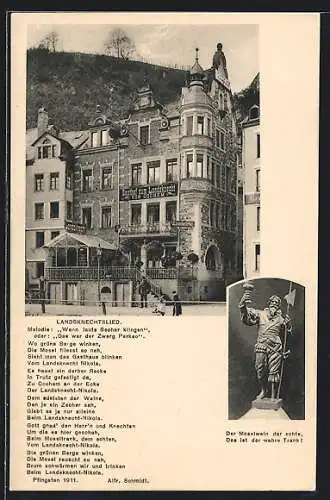 AK Cochem, Hotel zum Landsknecht, Besitzer: Paul Nicolay
