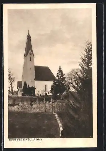 AK Pullach, Blick auf die Kirche