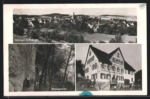 AK Hossingen /Kr. Balingen, Hossingerleiter, Gasthaus zum Lamm