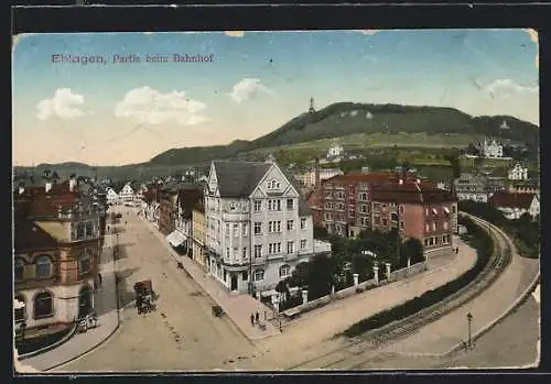 AK Ebingen, Partie beim Bahnhof