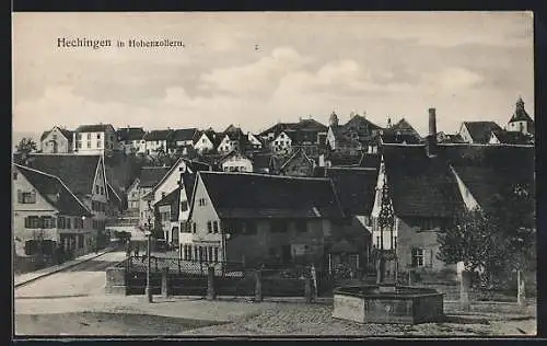 AK Hechingen i. Hohenzollern, Ortsansicht mit Strassenpartie