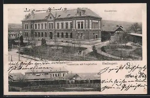 AK Balingen, Sanatorium mit Liegehallen