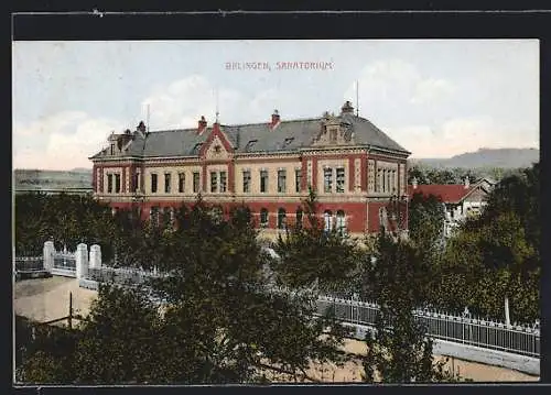 AK Balingen, Strassenpartie mit Sanatorium