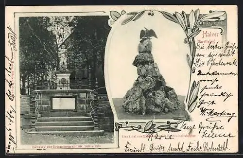 AK Halver /Westfalen, Denkmal zur Erinnerung an die Freiheitskriege
