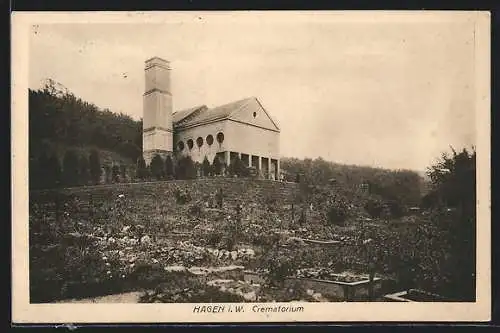 AK Hagen i. W., Ansicht vom Crematorium