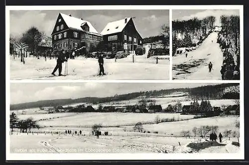 AK Reblin, Gasthof Alfred Weber, Am Fusse der Nordhelle im Ebbegebirge