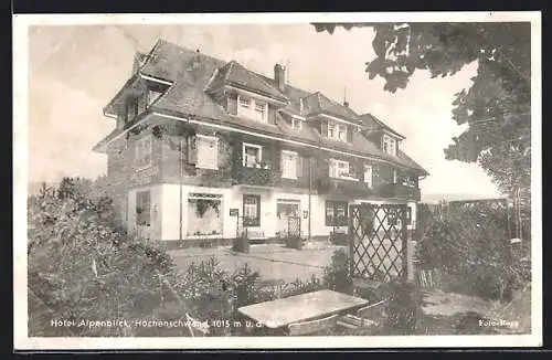 AK Höchenschwand / Hochschwarzwald, Hotel Alpenblick
