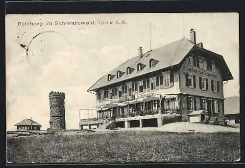 AK Feldberg / Schwarzwald, Gasthaus zum Feldbergturm
