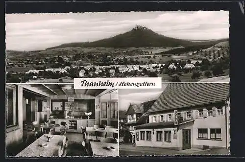 AK Thanheim /Hohenzollern, Gasthof zum Adler, Innenansicht, Teilansicht