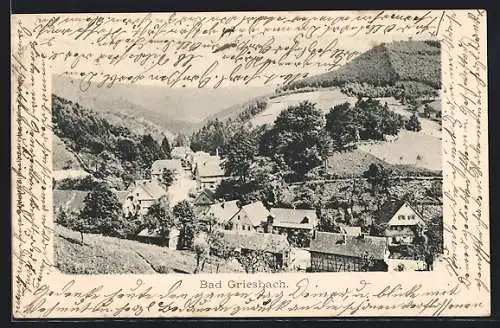 AK Bad Griesbach / Schwarzwald, Ortsansicht