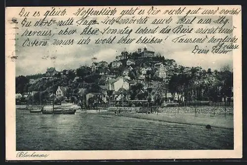 AK Hamburg-Blankenese, Hafen mit Segelbooten