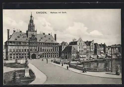 AK Emden / Ostfr., Rathaus mit Delft