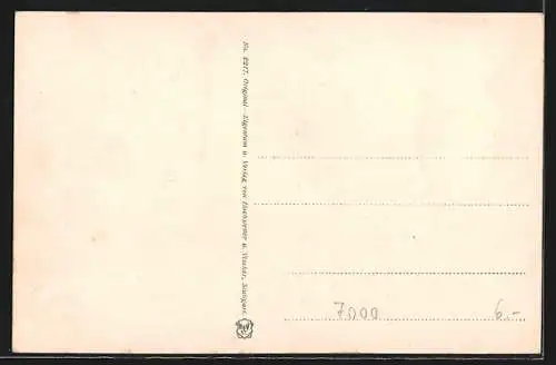 AK Stuttgart, Residenzschloss mit Schlossplatz