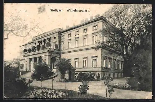 AK Stuttgart, Partie am Wilhelmspalast